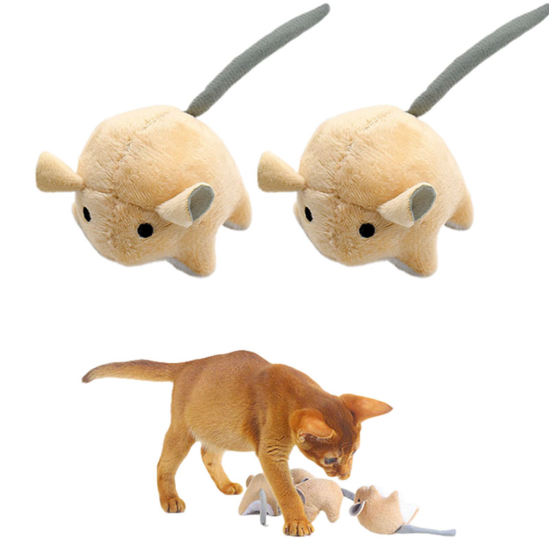 Catnip Interactive Plush Mouse - Jouets en peluche pour chats avec