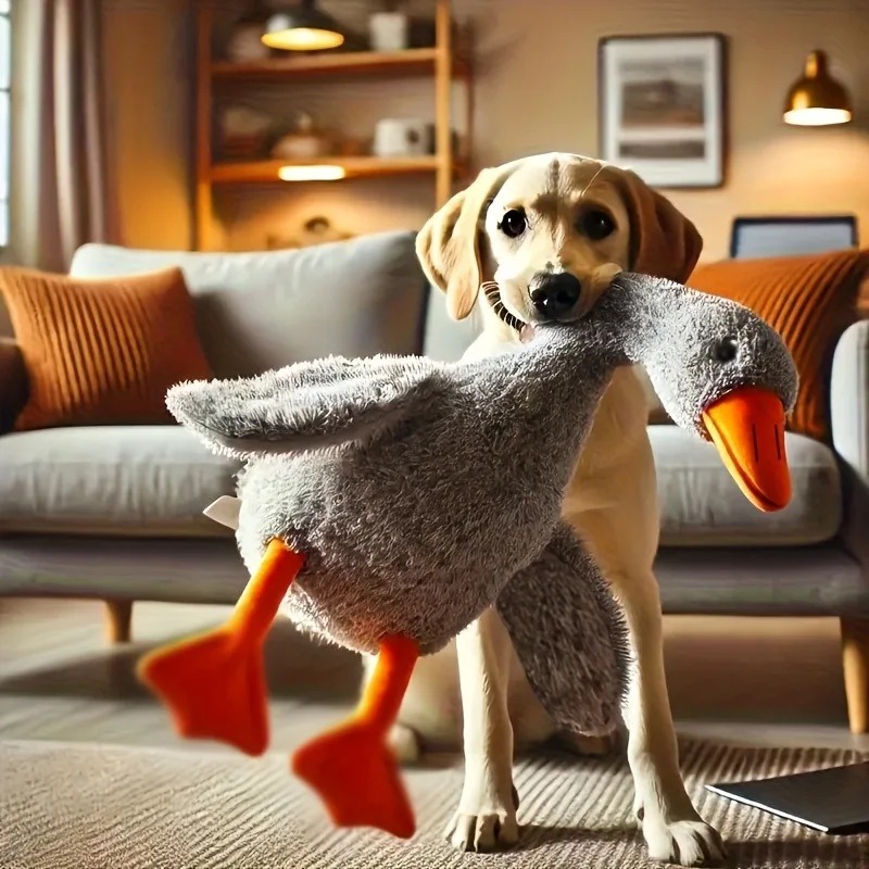 Jouet en peluche canard coloré - Interactive Squeaky Plush Dog Toy avis et prix